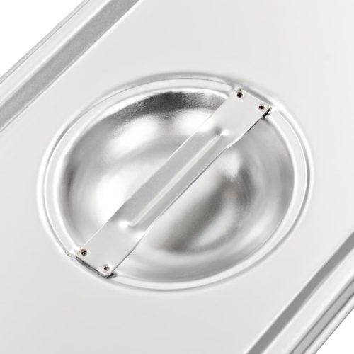 4 db rozsdamentes acél 1/4 GN edény fedő