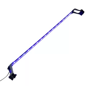    kék és fehér LED-lámpa akváriumhoz szorítókkal 115 - 130 cm