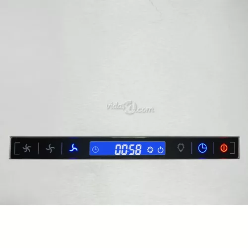  rozsdamentes acél LCD érintőképernyős sziget páraelszívó 37 cm
