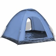VID 6 személyes kemping sátor kék színben