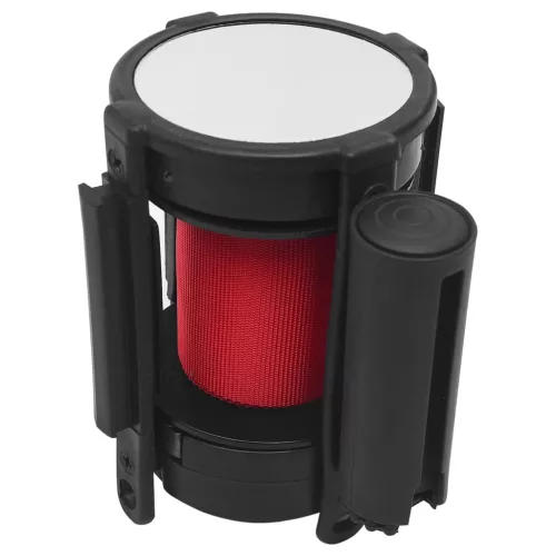  piros visszahúzható szíjas elválasztókorlát 200 cm