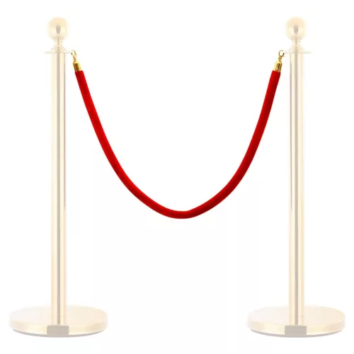  piros és arany bársony szalagkötél