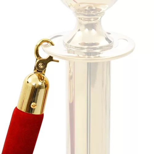  piros és arany bársony szalagkötél