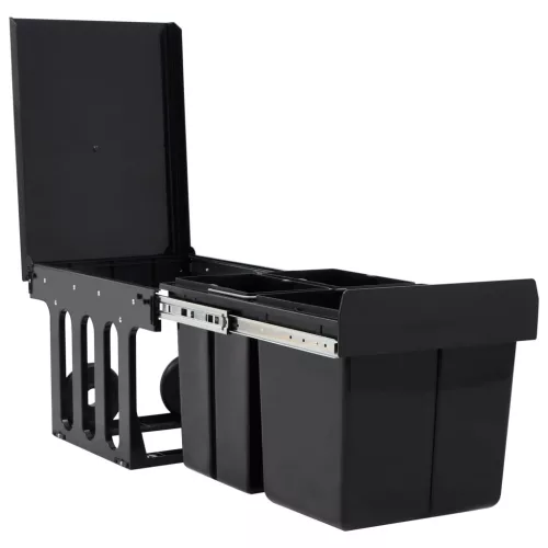  lágyan csukódó kihúzható konyhaszekrény szemeteskuka 48 L