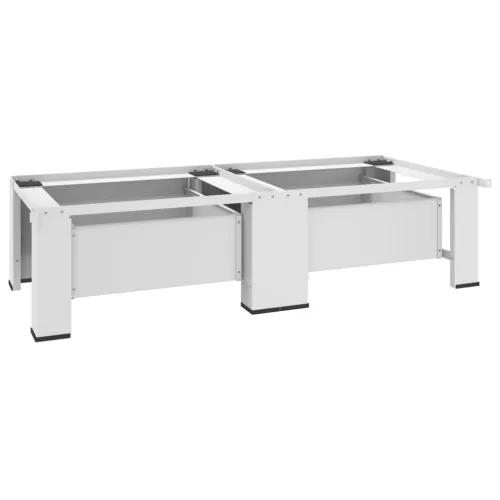  fehér dupla mosó- és szárítógép állvány fiókkal