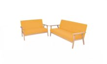 VID 2 részes dizájn ülőgarnitúra - sárga