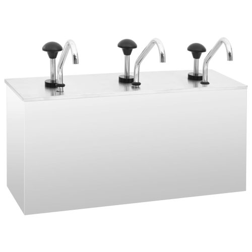  rozsdamentes szószadagoló 3 x 3,5 L