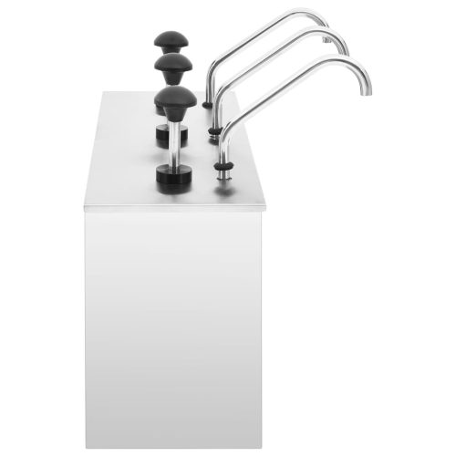  rozsdamentes szószadagoló 3 x 3,5 L