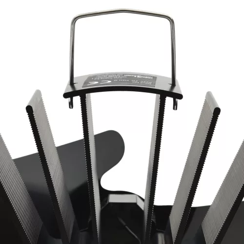  fekete hővel meghajtott kétlapátos kandalló ventilátor