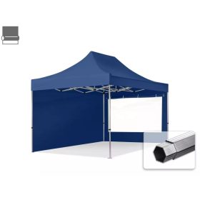   TP 3x4,5m összecsukható 800N alumínium pavilon, 2 db oldalfallal - kék