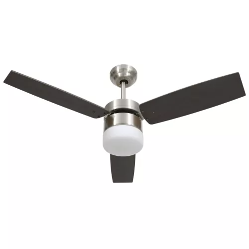  sötétbarna mennyezeti ventilátor lámpával/távirányítóval 108 cm