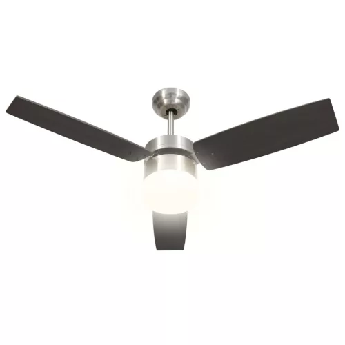  sötétbarna mennyezeti ventilátor lámpával/távirányítóval 108 cm