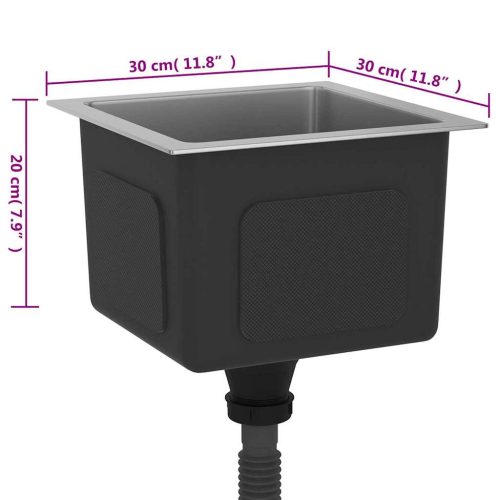  kézzel készült rozsdamentes acél mosogatótálca