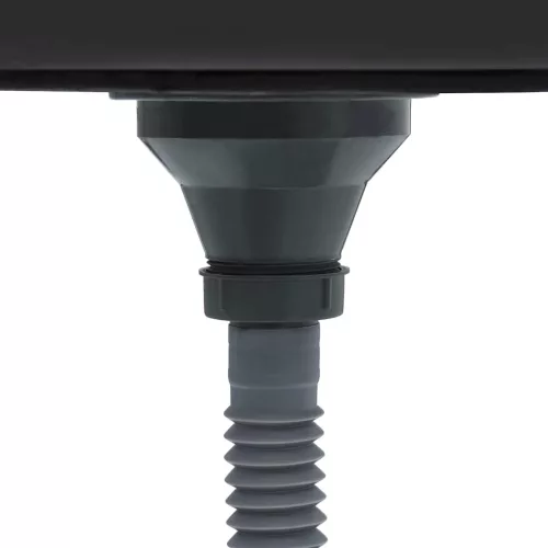  fekete kézzel készült rozsdamentes acél mosogató