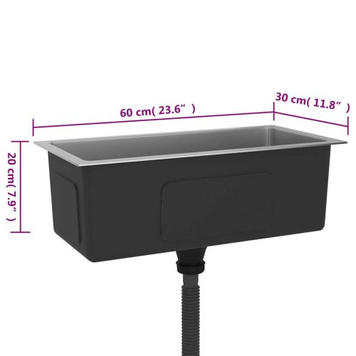  kézzel készült rozsdamentes acél mosogató