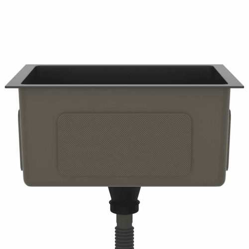  fekete kézzel készült rozsdamentes acél mosogató