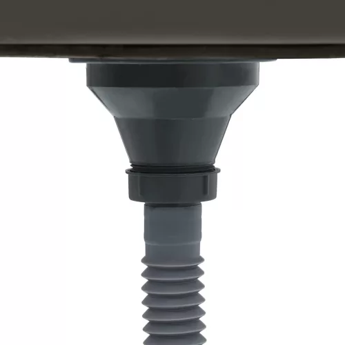  fekete kézzel készült rozsdamentes acél mosogató