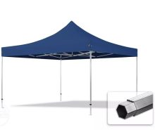   Professional összecsukható sátrak PROFESSIONAL 400g/m2 ponyvával, alumínium szerkezettel, oldalfal nélkül - 4x4m kék