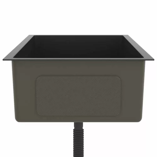  fekete kézzel készült rozsdamentes acél mosogató