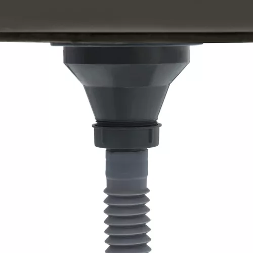  fekete kézzel készült rozsdamentes acél mosogató