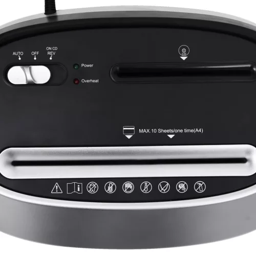  fekete 10 lapos iratmegsemmísítő