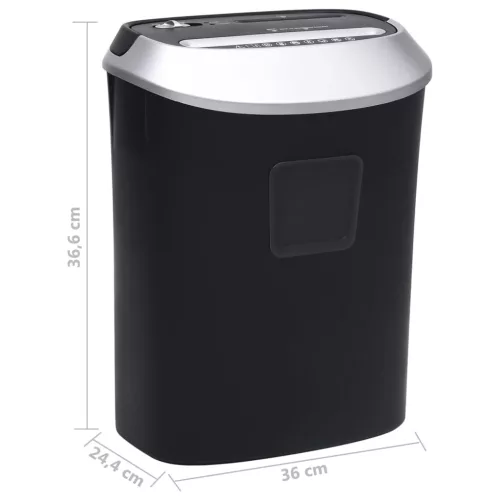  fekete 10 lapos iratmegsemmísítő