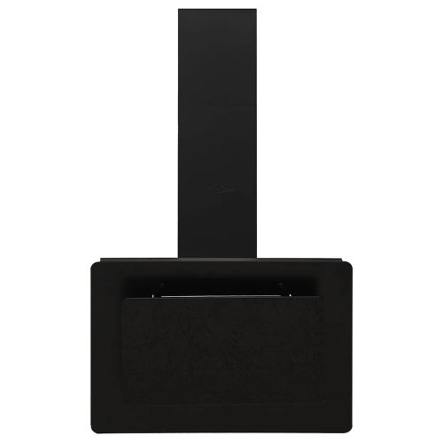  fekete rozsdamentes acél és edzett üveg fali páraelszívó 60 cm