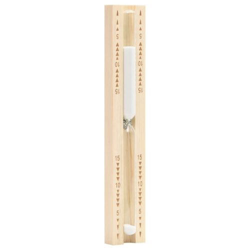  2 az 1-ben tömör fenyő szauna-higrotermográf és -homokóra