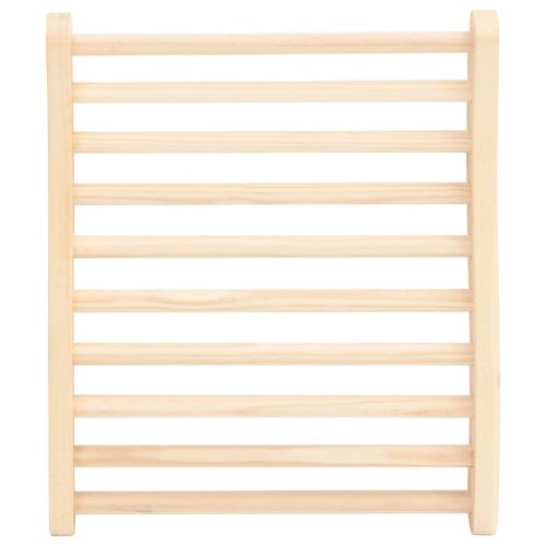  S-alakú tömör fenyőfa szaunaháttámla