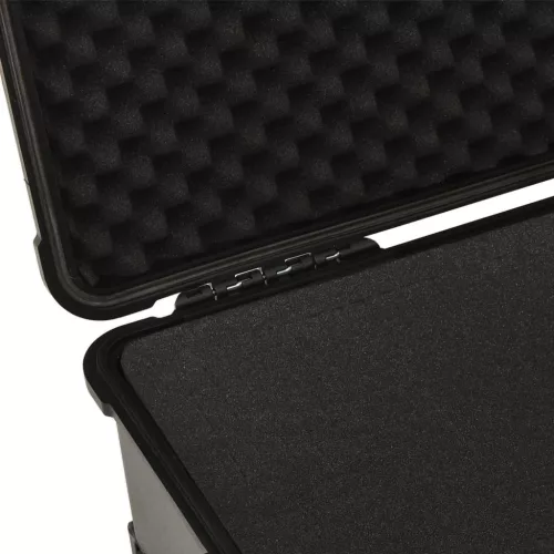  fekete PP kerekes repülős tok 58 x 45 x 27 cm