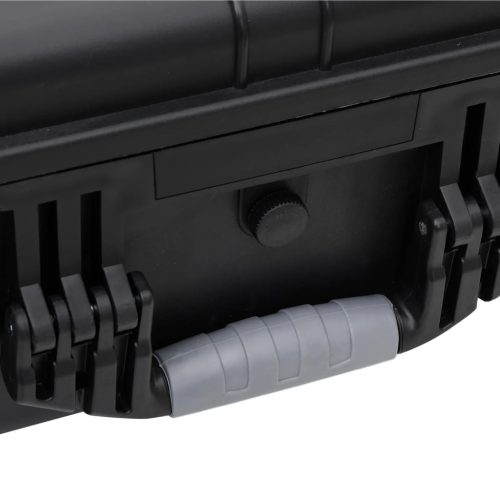  fekete PP kerekes repülős tok 63 x 50 x 23 cm