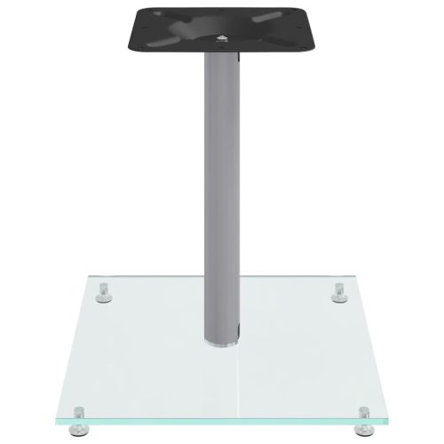  2 db 1-oszlopos ezüstszínű edzett üveg hangszóró állvány