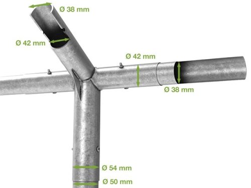 TP PROFESSIONAL 4x8m raktársátor, PVC 800 ponyvával, sötétzöld