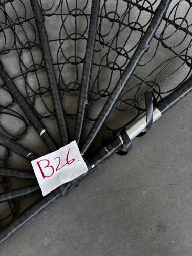 Dm kétszemélyes fekete függőfotel