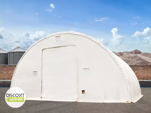 TP HIGHLANDER 15,25x21m extra erősített ipari sátorcsarnok / mezőgazdasági sátor nehezen éghető PRIMEtex 2300 ponyvával