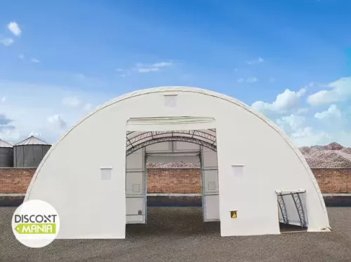 TP HIGHLANDER 15,25x21m extra erősített ipari sátorcsarnok / mezőgazdasági sátor nehezen éghető PRIMEtex 2300 ponyvával
