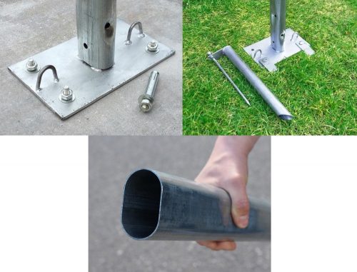 TP WIKINGER 6x24m 2,6m oldalmagas ponyvagarázs / sátorgarázs, PVC 850 ponyva - sötétzöld