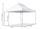 Professional összecsukható sátrak PROFESSIONAL 400g/m2 ponyvával, alumínium szerkezettel, 4 oldalfallal, panoráma ablakkal - 3x4,5m bordó