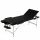 VID Crni sklopivi masažni trodijelni stol s aluminijskim okvirom