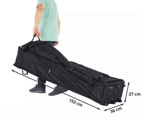 TP 3x2m összecsukható 800N alumínium pavilon, 4 db oldalfallal - fehér