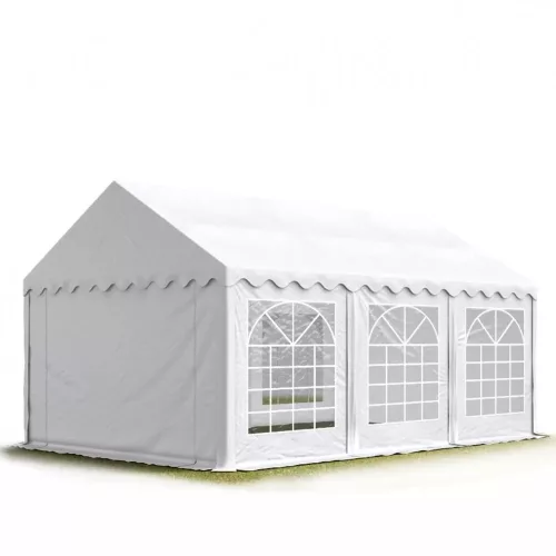 4x6m classic partytent, PVC 800, white