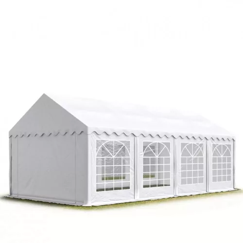 4x8m classic partytent, PVC 800, white