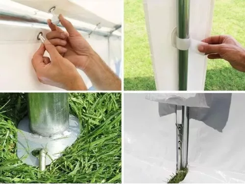 5x10m classic partytent, PVC 800, white