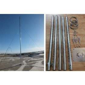   1000-1500W szélgenerátorhoz stabil cinkelt acél tartóoszlop