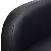 VID Električna masažna stolica od umjetne kože naslon za leđa se može svaliti   - crna