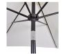 VID Exkluzív kialakítású napernyő - 3 m átmérő - homokfehér