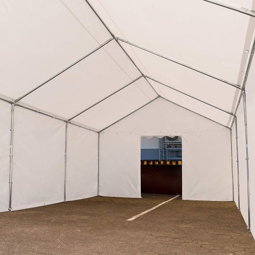 TP ECONOMY 3x6m raktársátor, PVC 700 ponyvával, sötétzöld