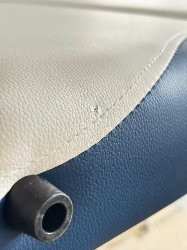 3 zónás alumínium masszázságy kék-fehér, hordtáska nélkül 3108R - B ÁRU