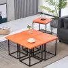 5-in-1 cube stool set