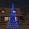 VID karácsonyfa zászlórúdon 3000 kék LED-del 800 cm